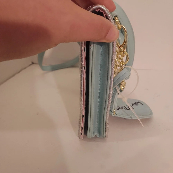 Luv Betsey by Betsey Johnson Hologram Silver Quilted Star Crossbag - Picture 10 of 12